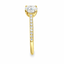 Round Brilliant Cut 1.00ct Diamond Engagement Ring with Diamond Shoulders