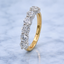 Round Brilliant Cut 1.33ct Diamond 7 Stone Half Hoop Eternity Ring