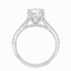 Lab Grown Oval Cut 3.50ct Diamond Engagement Ring with Diamond Shoulders & Hidden Halo