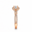 Round Brilliant Cut 0.50ct Diamond Halo Engagement Ring