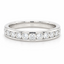 Round Brilliant Cut 0.75ct Diamond Half Hoop Eternity Ring