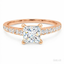 Princess Cut 1.03ct Diamond Engagement Ring with Diamond Shoulders