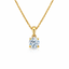 Lab Grown Round Brilliant Cut 0.75ct Solitaire Diamond Pendant
