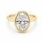 Lab Grown Oval Cut 3.04ct Diamond Engagement Ring