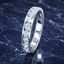Round Brilliant Cut 1.00ct Diamond Half Hoop Eternity Ring