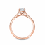 Oval Cut 0.71ct Diamond Engagement Ring with Diamond Shoulders