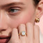 Lab Grown Radiant Cut 3.09ct Diamond Engagement Ring