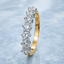 Round Brilliant Cut 1.00ct Diamond 7 Stone Half Hoop Eternity Ring