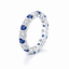 Round Brilliant Cut Sapphire & Diamond Full Hoop Eternity Ring