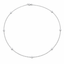 Round Brilliant Cut Diamond By The Yard Necklace
