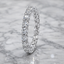 Round Brilliant Cut 1.55ct Diamond Full Hoop Eternity Ring