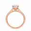 Round Brilliant Cut 0.70ct Diamond Engagement Ring with Diamond Shoulders