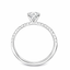 Round Brilliant Cut 0.70ct Diamond Engagement Ring with Diamond Shoulders