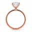 Lab Grown Radiant Cut 3.04ct Diamond Engagement Ring with Diamond Shoulders