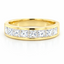 Princess Cut 1.25ct Diamond Channel Set 8 Stone Eternity Ring