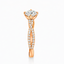 Round Brilliant Cut 0.70ct Diamond Engagement Ring with Diamond Shoulders