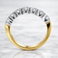 Round Brilliant Cut 1.11ct Diamond 7 Stone Half Hoop Eternity Ring