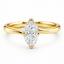 Marquise Cut 0.81ct Diamond Solitaire Engagement Ring