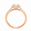 Round Brilliant Cut 0.70ct Diamond Halo Engagement Ring