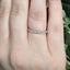 Round Brilliant Cut Diamond Microset Half Hoop Wedding Band 2.0mm