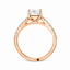 Princess Cut 1.03ct Diamond Engagement Ring with Diamond Shoulders
