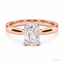 Emerald Cut 0.84ct Diamond Solitaire Engagement Ring