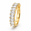 Emerald Cut 2.20ct Lab Diamond 11 Stone Eternity Ring