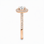 Round Brilliant Cut 0.70ct Diamond Double Halo Engagement Ring
