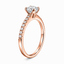 Cushion Cut 0.70ct Diamond Engagement Ring with Diamond Shoulders