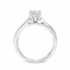 Round Brilliant Cut 0.70ct Diamond Engagement Ring with Diamond Shoulders