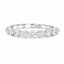 Round Brilliant Cut 0.56ct Diamond 9 Stone Shared Claw Wedding Band