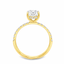 Lab Grown Radiant Cut 2.63ct Diamond Engagement Ring with Diamond Shoulders & Hidden Halo