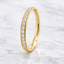 Round Brilliant Cut Diamond Grain Set Wedding Band 0.25cts