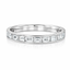 Baguette Cut 0.50ct Diamond Half Hoop Wedding Band