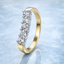 Round Brilliant Cut 0.50ct Diamond Wishbone 5 Stone Eternity Ring