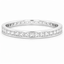 Princess Cut 1.00ct Diamond Channel Set Full Hoop Wedding Band