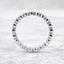 Round Brilliant Cut Diamond Full Hoop Rub Over Set Wedding Band 1.00cts