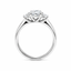 Oval Cut 0.90ct Diamond With Round Brilliant Cut Diamonds Trilogy Engagement Ring