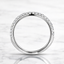 Round Brilliant Cut 0.28ct Diamond Micro Curved Wedding Band