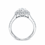 Round Brilliant Cut 1.00ct Diamond Double Halo Engagement Ring
