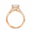 Lab Grown Oval Cut 3.04ct Diamond Engagement Ring with Diamond Shoulders & Hidden Halo