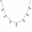 Round Brilliant Cut Diamond 11 Stone Necklace