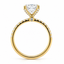 Lab Grown Radiant Cut 3.04ct Diamond Engagement Ring with Diamond Shoulders