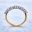 Round Brilliant Cut 1.64ct Diamond 7 Stone Half Hoop Eternity Ring