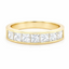 Princess Cut 1.40ct Diamond 7 Stone Half Hoop Eternity Ring