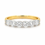 Round Brilliant Cut 1.01ct Diamond 6 Stone Half Hoop Eternity Ring