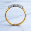 Round Brilliant Cut 0.50ct Diamond Wishbone 5 Stone Eternity Ring