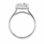Lab Grown Radiant Cut 3.09ct Diamond Engagement Ring