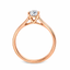 Round Brilliant Cut 0.70ct Diamond Engagement Ring with Diamond Shoulders