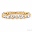 Round Brilliant Cut 1.23ct Diamond Micro Set Full Hoop Wedding Band